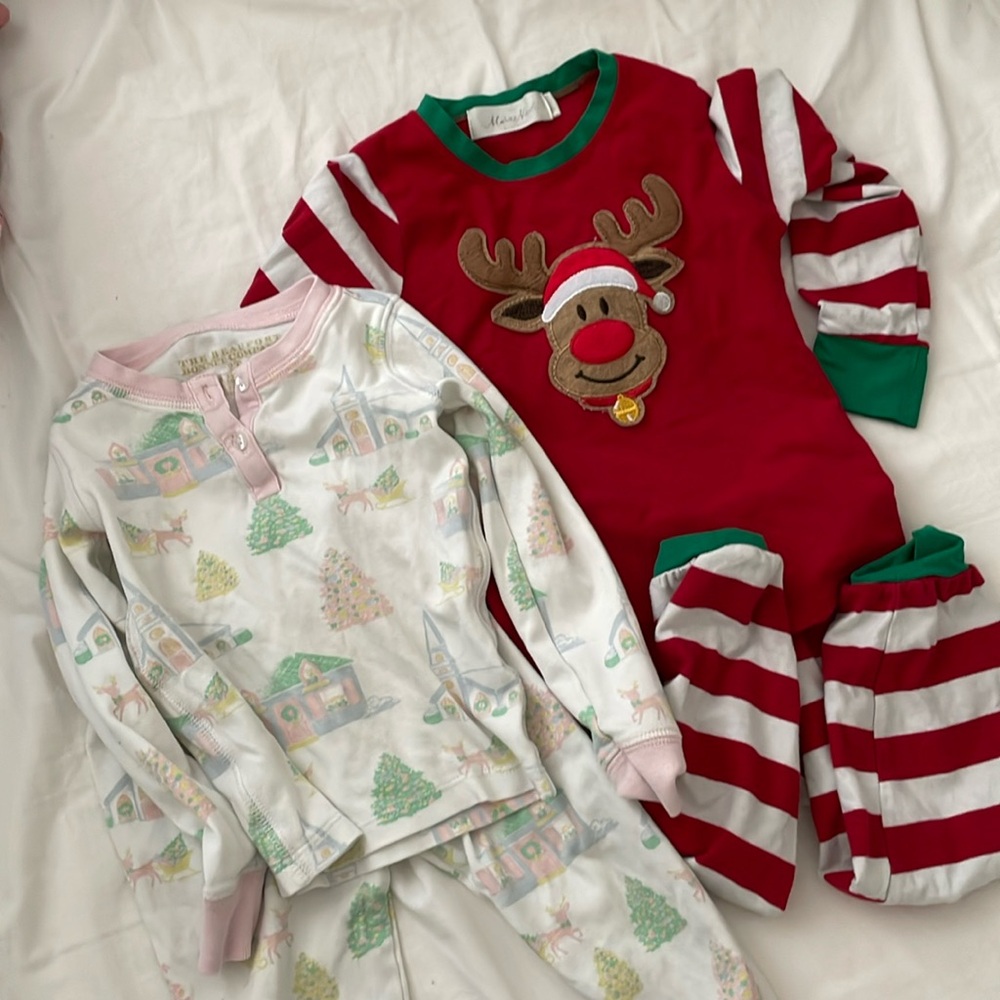 Boutique CHRISTMAS toddler girl PJ’s